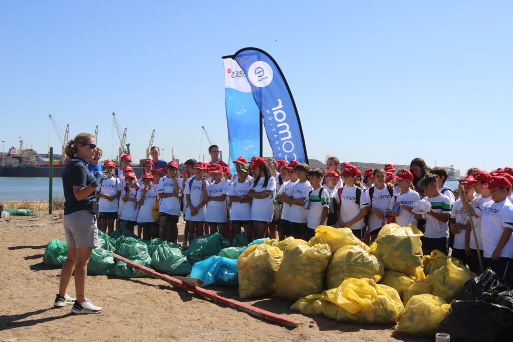 Theresa Zabell durante uno de las actividades de la Fundación Ecomar